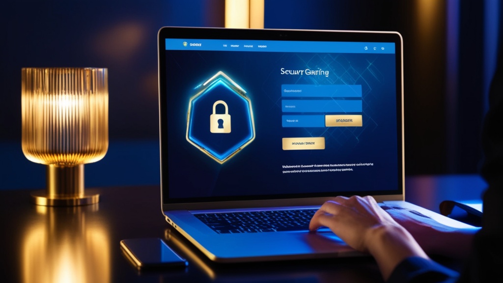 Pessoa fazendo login em conta Posido num laptop com ícone de cadeado